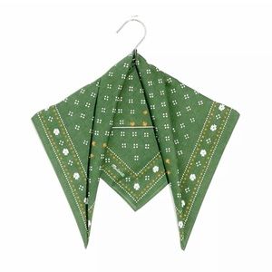 NWT Madewell Bandana in Washed Cotton Fern Gully